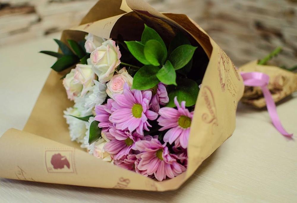 Букет цветов из: Розы и Хризантемы в Бегичевский