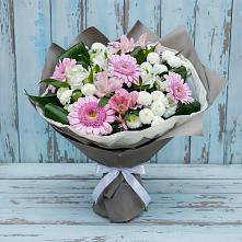 Букет цветов из:  Герберы, Альстромерии и Хризантемы в Бегичевский