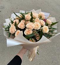Букет Кремовые розы Латте в Бегичевский