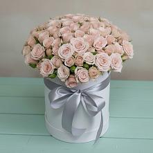 Цветочная композиция из Розы в шляпной коробке в Бегичевский