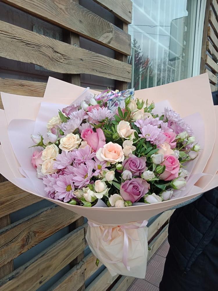 Букет цветов из: Розы и Хризантемы в Бегичевский