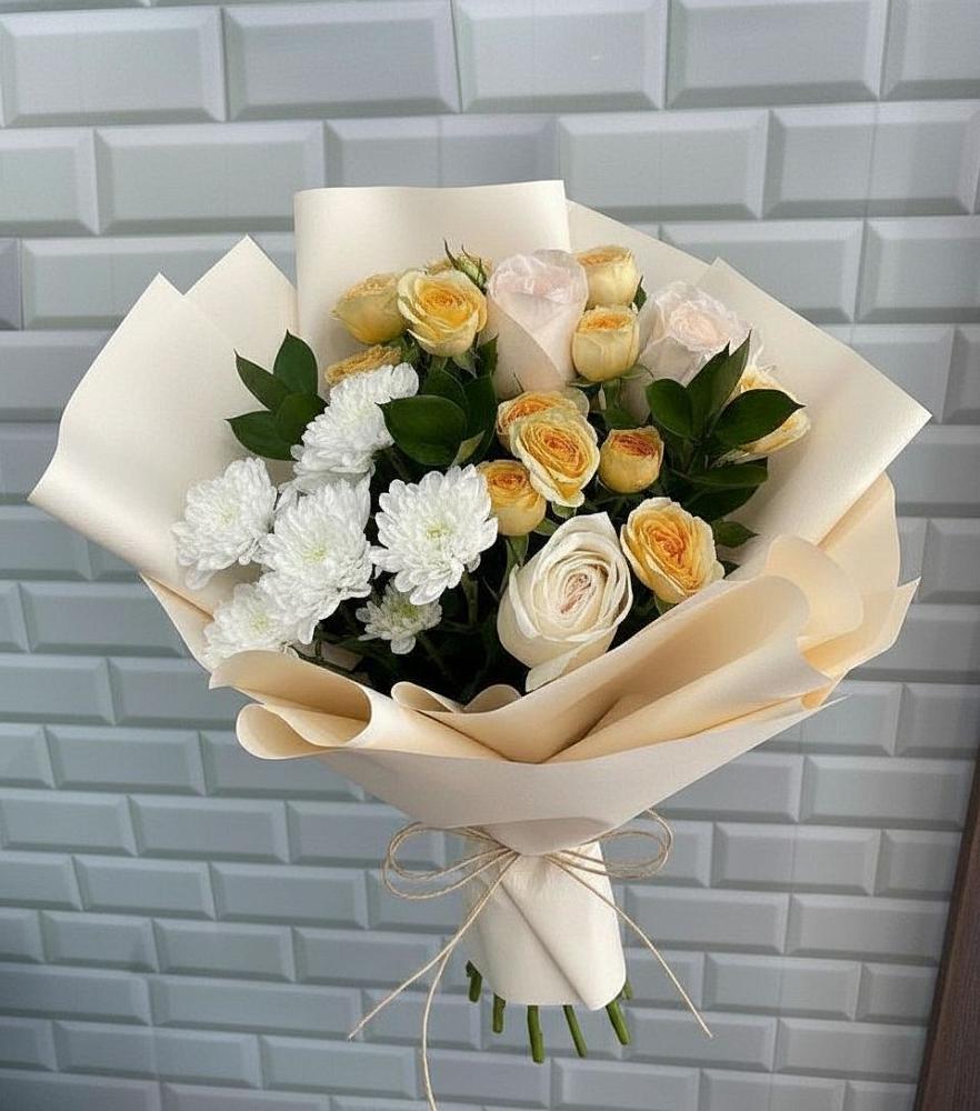 Букет цветов из: Розы и Хризантемы в Бегичевский