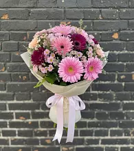 Букет цветов из:  Герберы и Хризантемы #REPLACE_PRED# Бегичевский