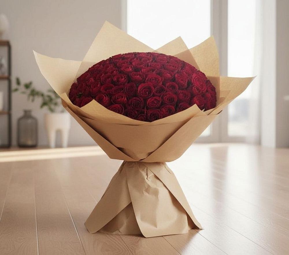 Букет 101 Красная роза в Бегичевский