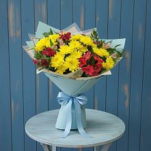 Букет цветов из:  Альстромерии и Хризантемы в Бегичевский